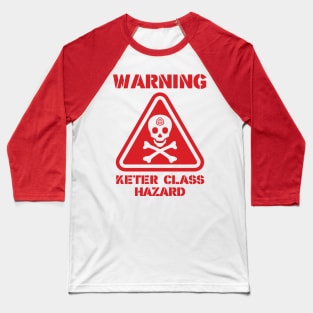 SCP Warning Keter Class Hazard Baseball T-Shirt